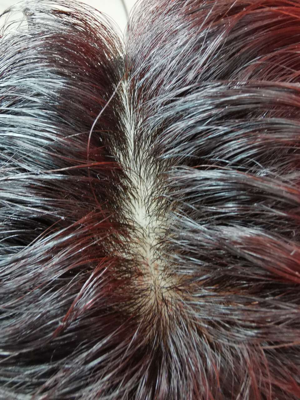 100% hand-knitted real hair, ladies' headwear, mom's style curly hair undefined