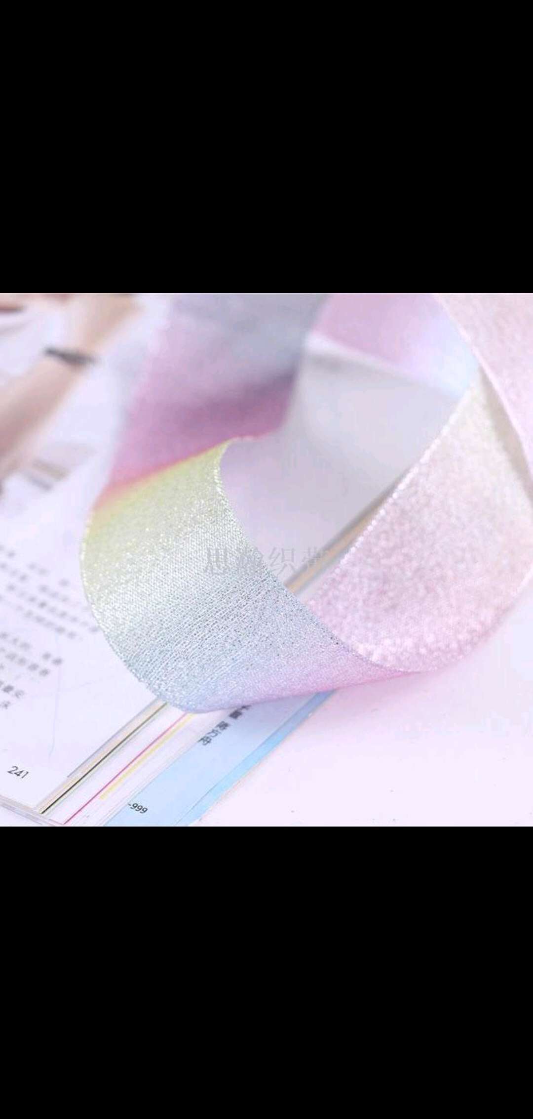 4 Cm Colorful Silver Glitter Webbing, All Kinds Of Clothing Hair Decoration Ribbons, Bows