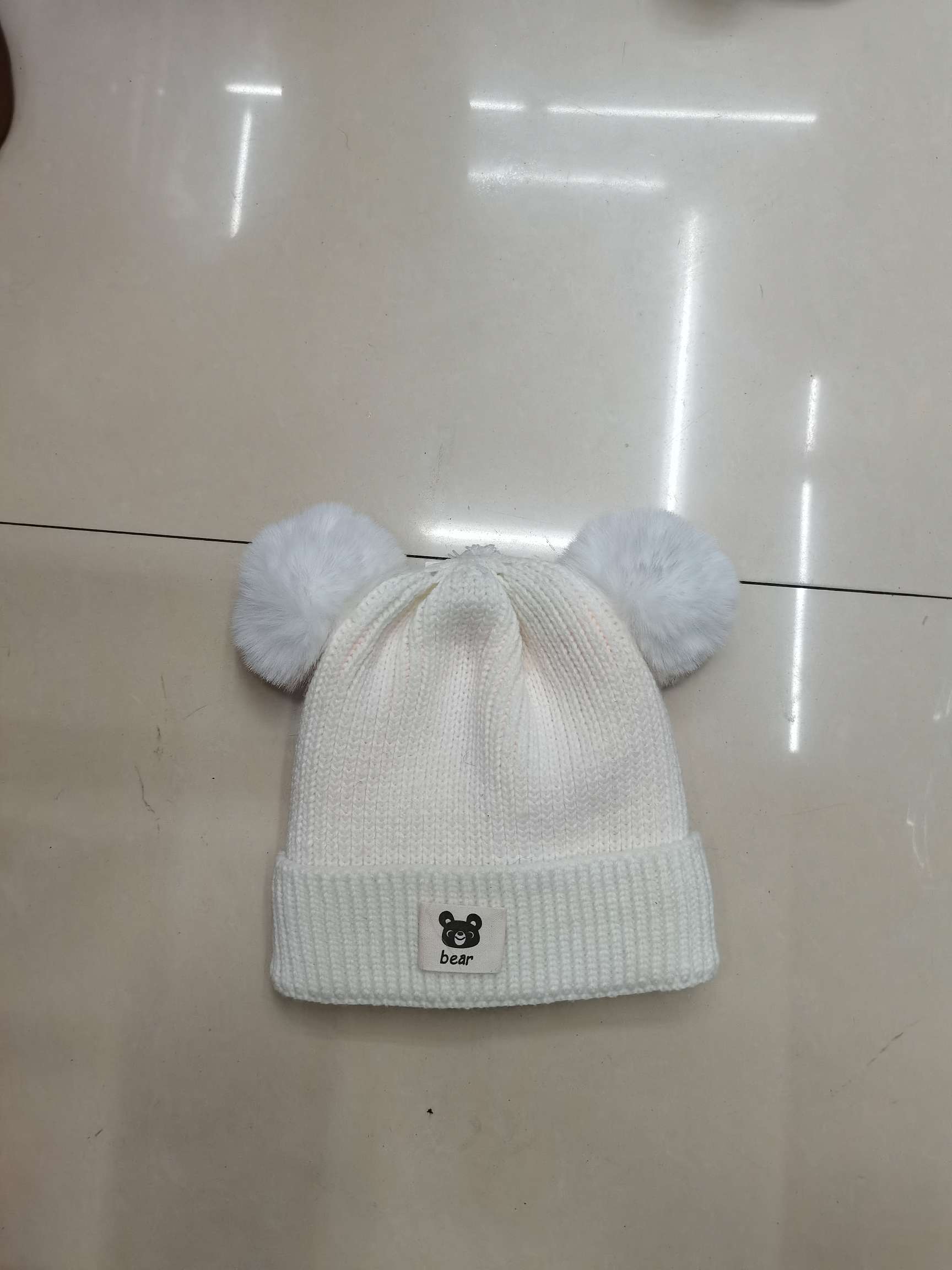 Bear Marked Baby Hat