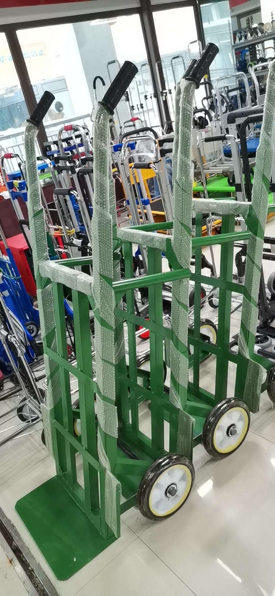 Heavy-duty tiger cart, warehouse handling cart, handcart Specification image