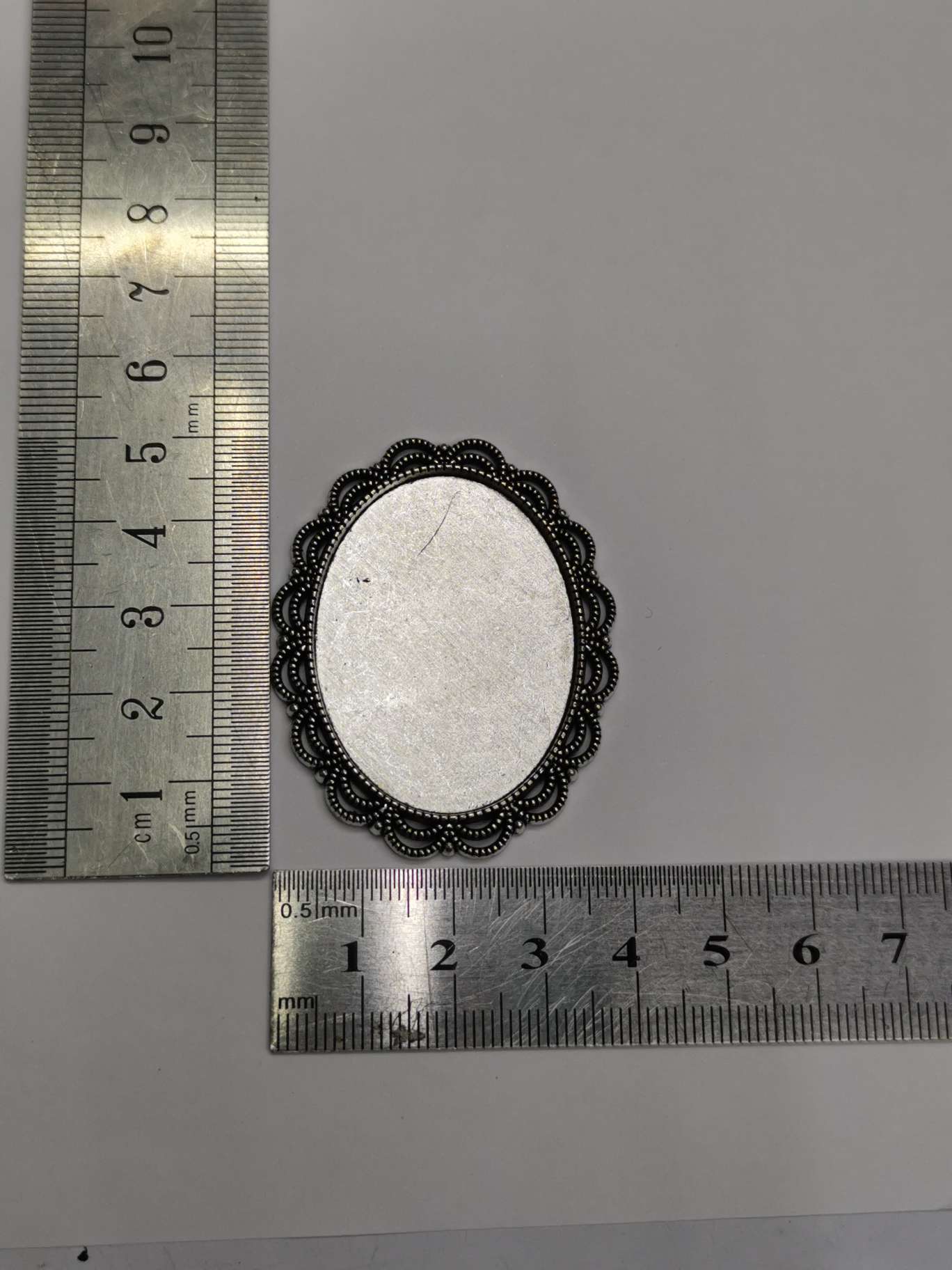Inner 30*40 time gemstone base, DIY customization, necklace pendant details Picture