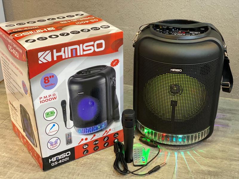 Kimiso新款8寸上市
QS-4001手提背带+遥控器+麦克风产品图