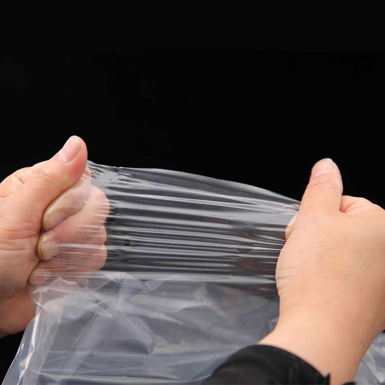厂家直销45x65塑料袋现货也可定制印刷L0GOPE平口袋透明服装袋包装袋