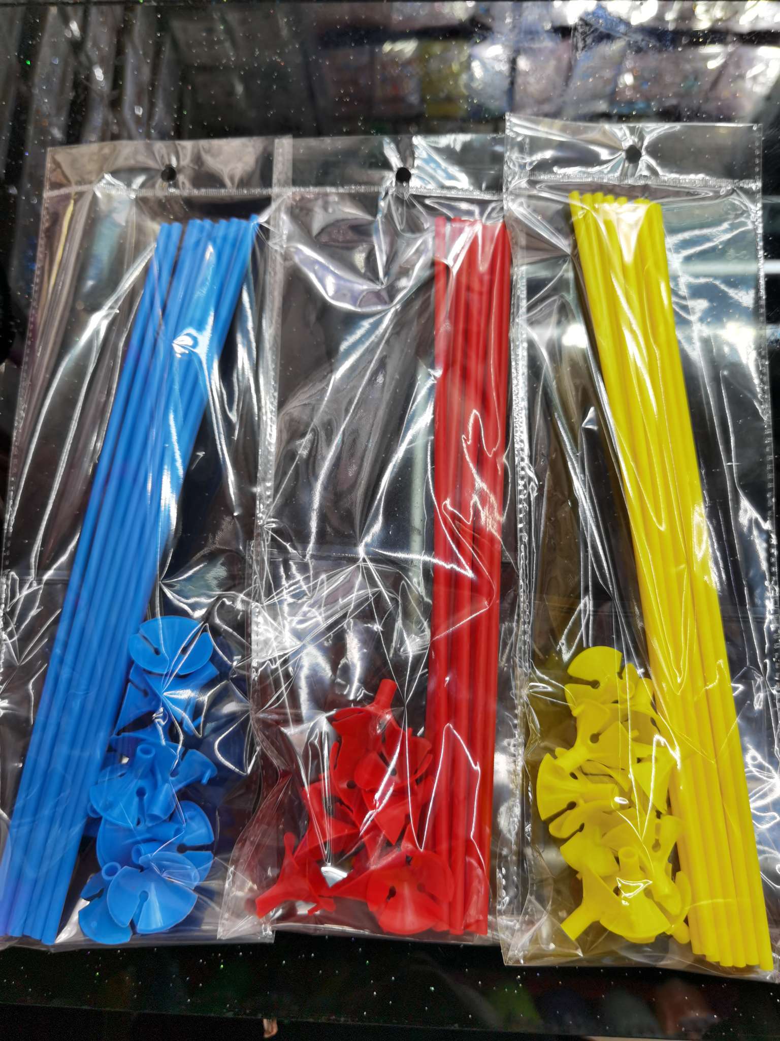 12 sets of small balloon support pole sets