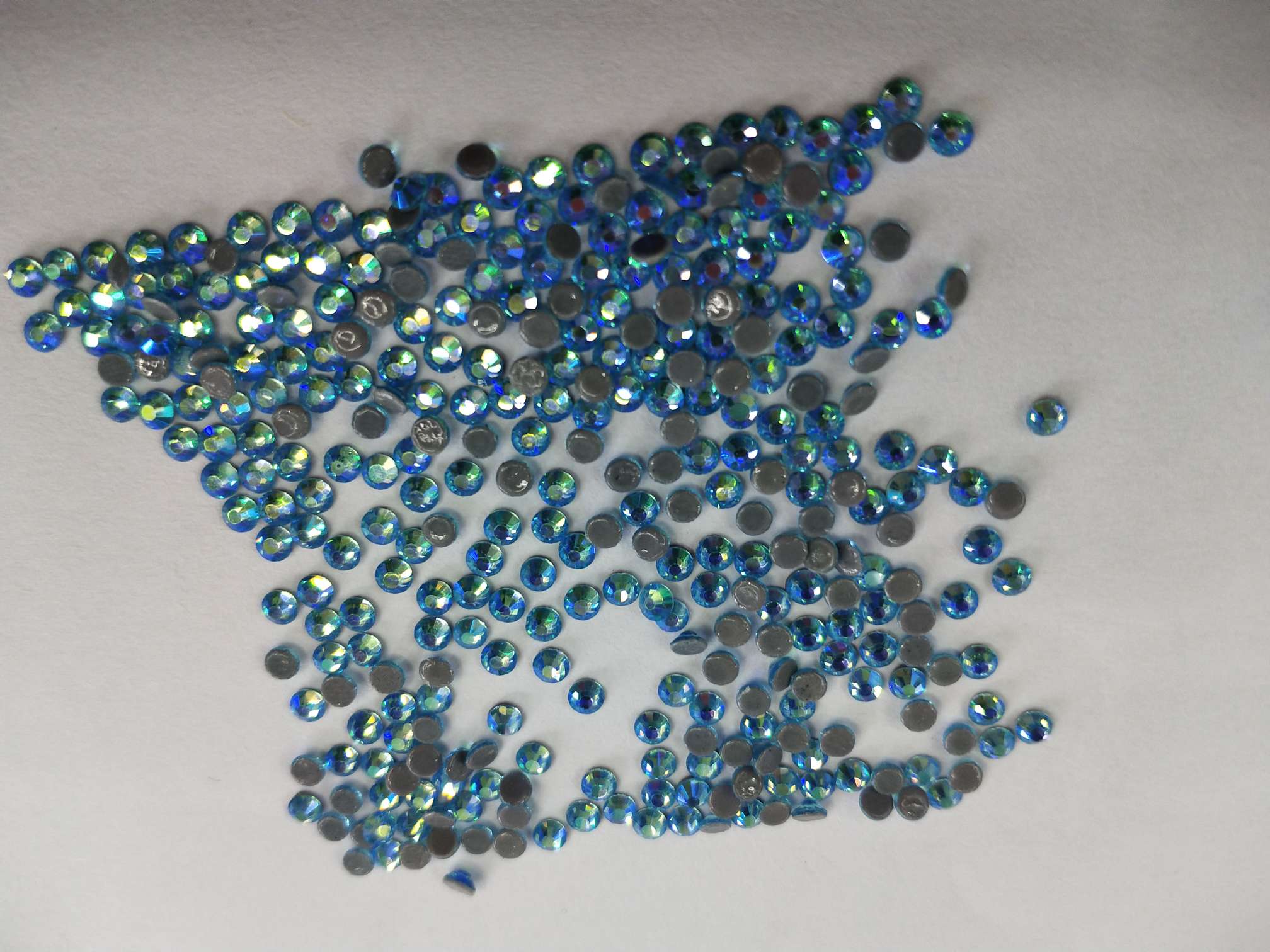 Ss16 Lake Blue Ab Audie Imitation Audie Nail Drill Glass Hot Drill Diy Drill