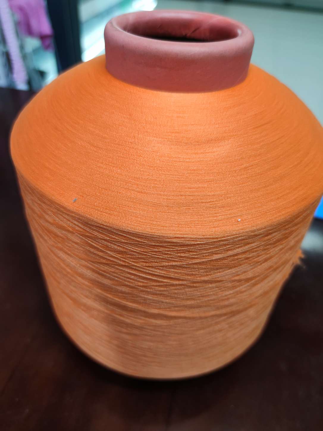 Direct sales from polypropylene manufacturer, high-elasticity gloves, polypropylene edge locking thread, polypropylene yarn, elastic filament, orange color