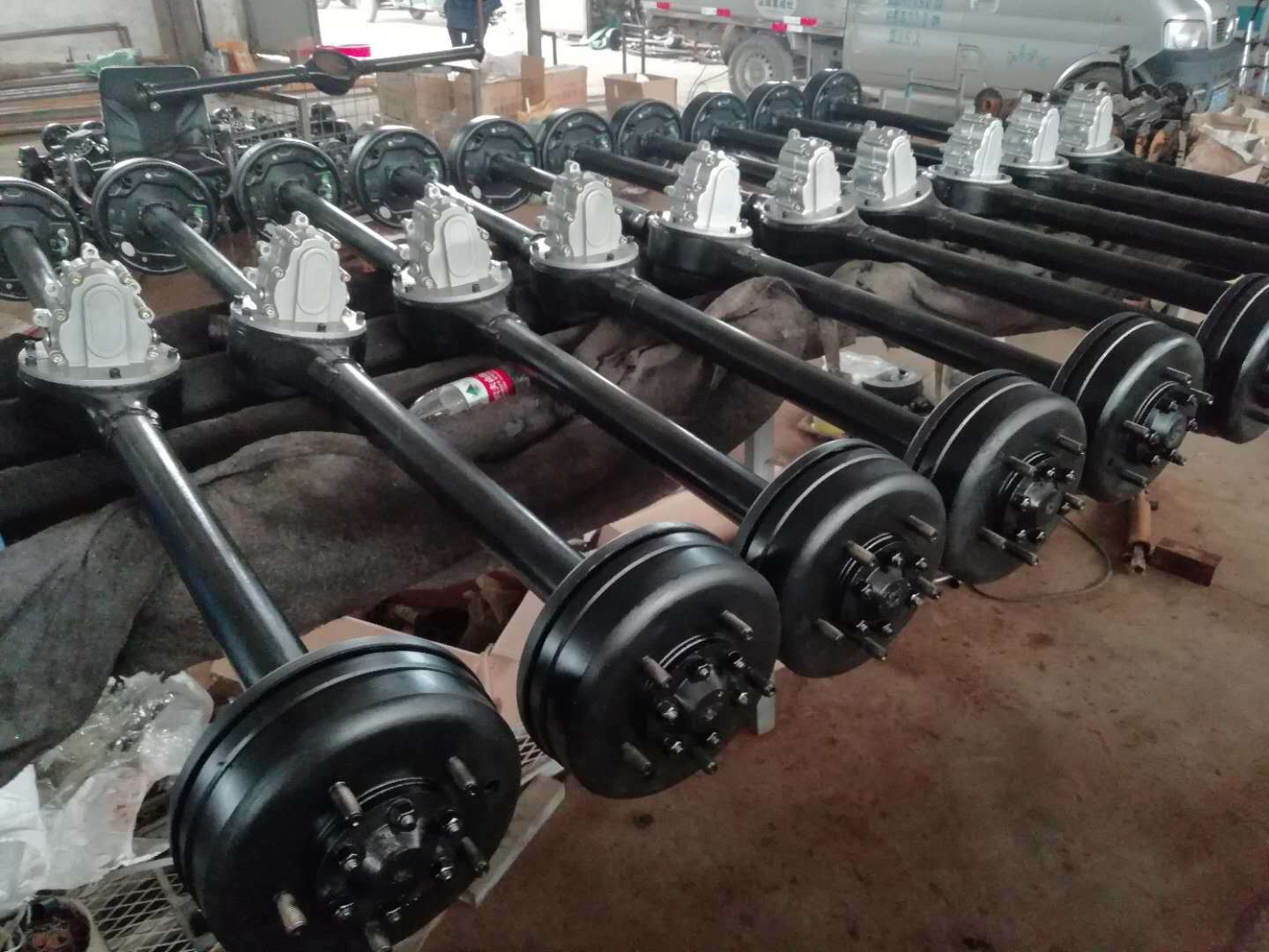 Rear axle frames for various electric tricycles