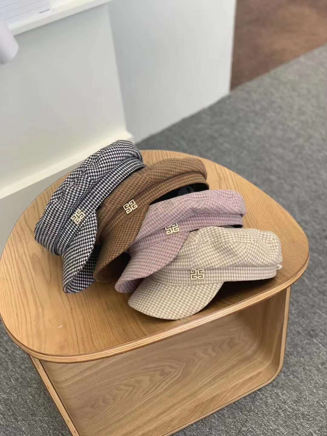 Beret female autumn winter Korean edition web celebrity bud hat retro versatile British army cap cap thumbnail