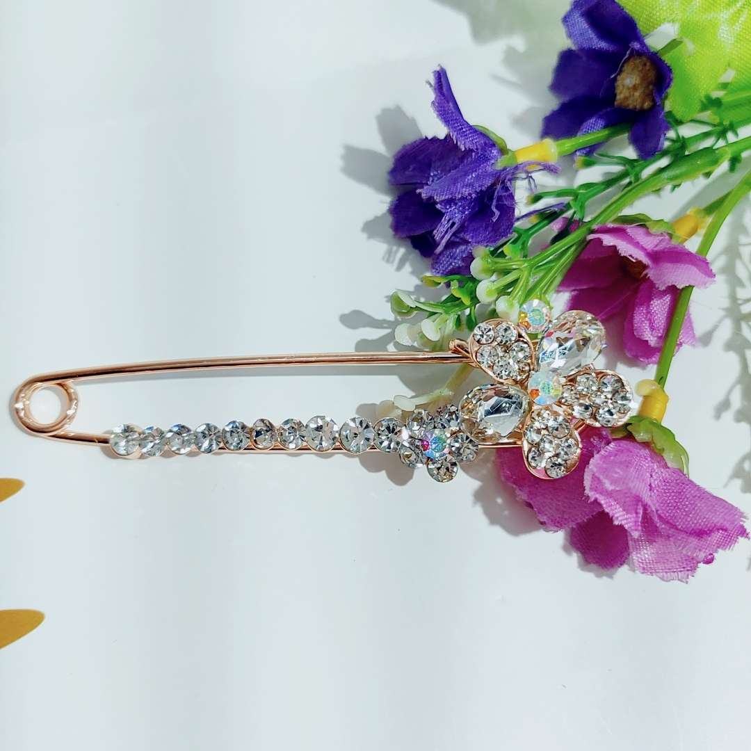 Brooch, women's corsage accessory, crystal imitation coat pin, fashionable and versatile, Korean luxury and grandeur Item Picture