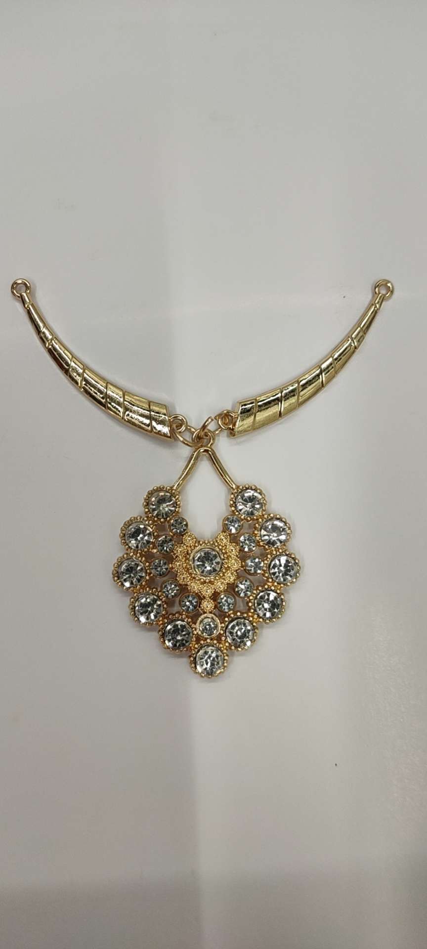 New Diamond Chain Necklace Brooch New Rhinestone Pearl Brooch Pin Fashion Wear Accessories Corsage Collar Pin details Picture