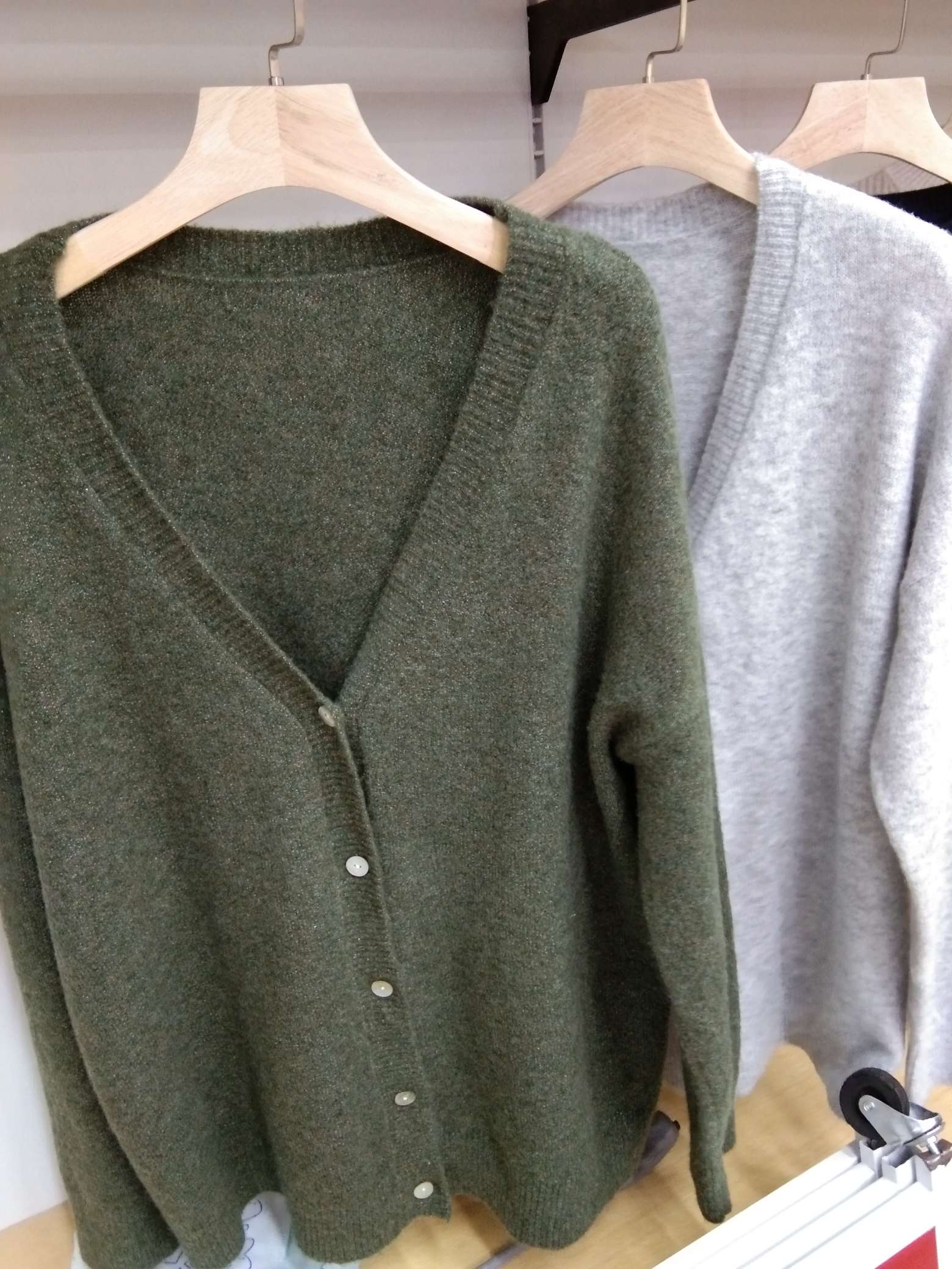 A lady's cardigan made of alpaca wool