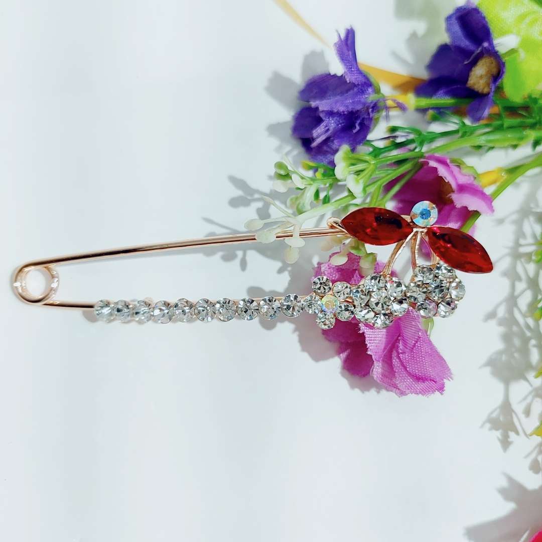 Brooch, women's corsage accessory, crystal imitation coat pin, fashionable and versatile, Korean luxury and grandeur Specification image