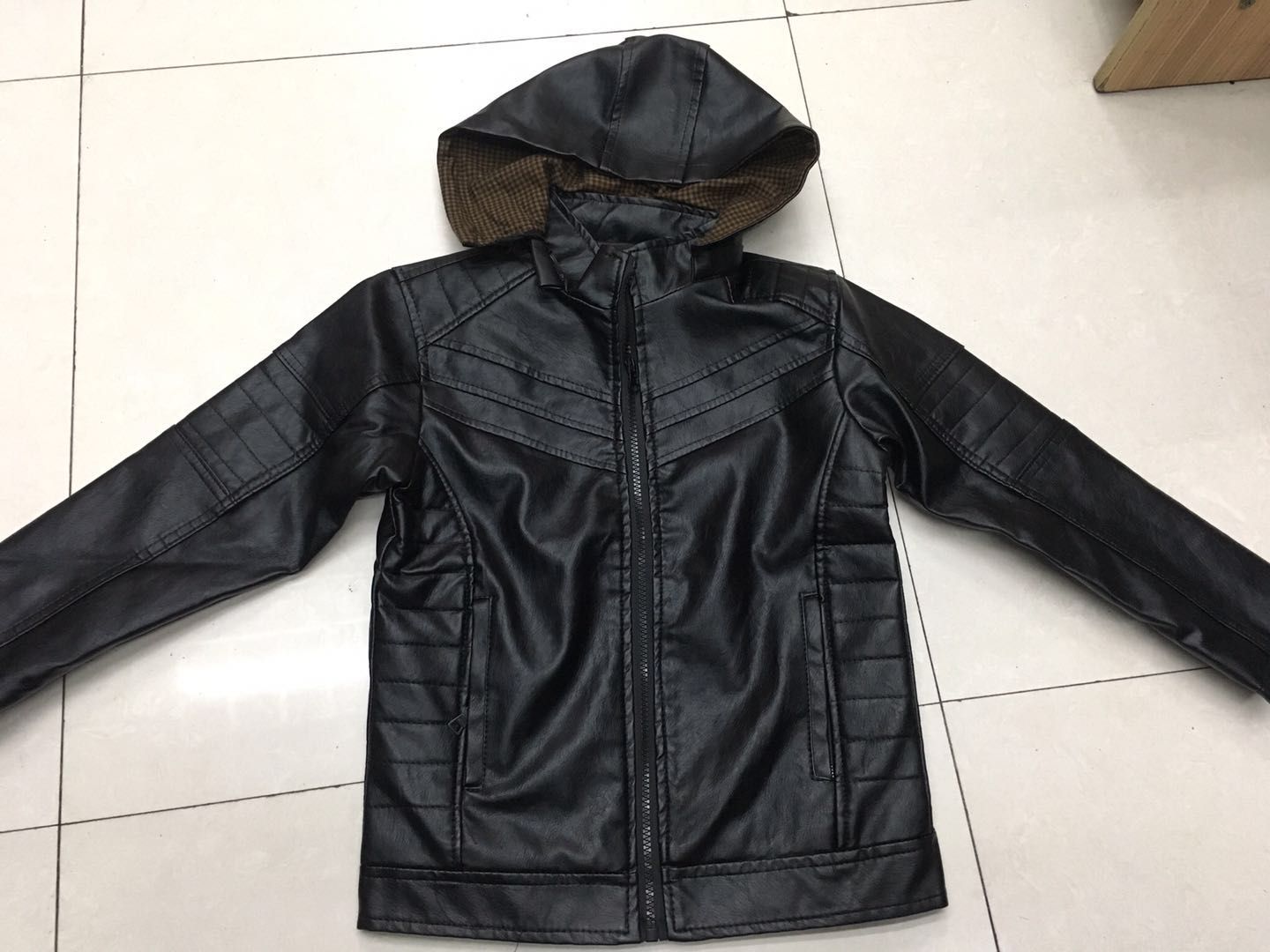 儿童皮衣夹克产品图