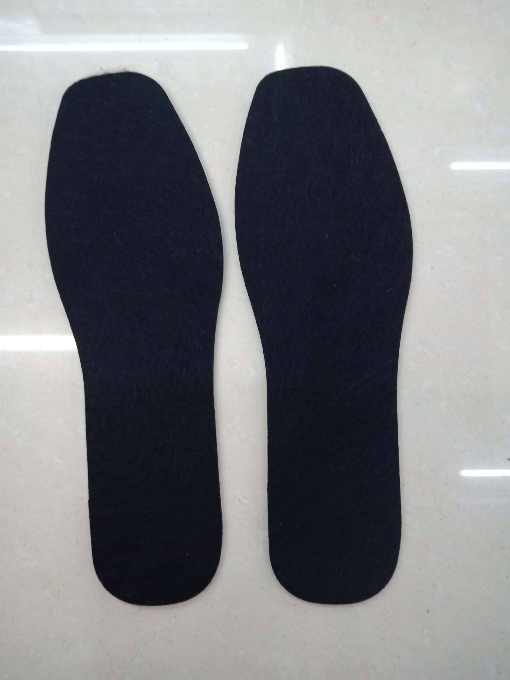 Black insoles, cotton felt insoles, warm insoles
