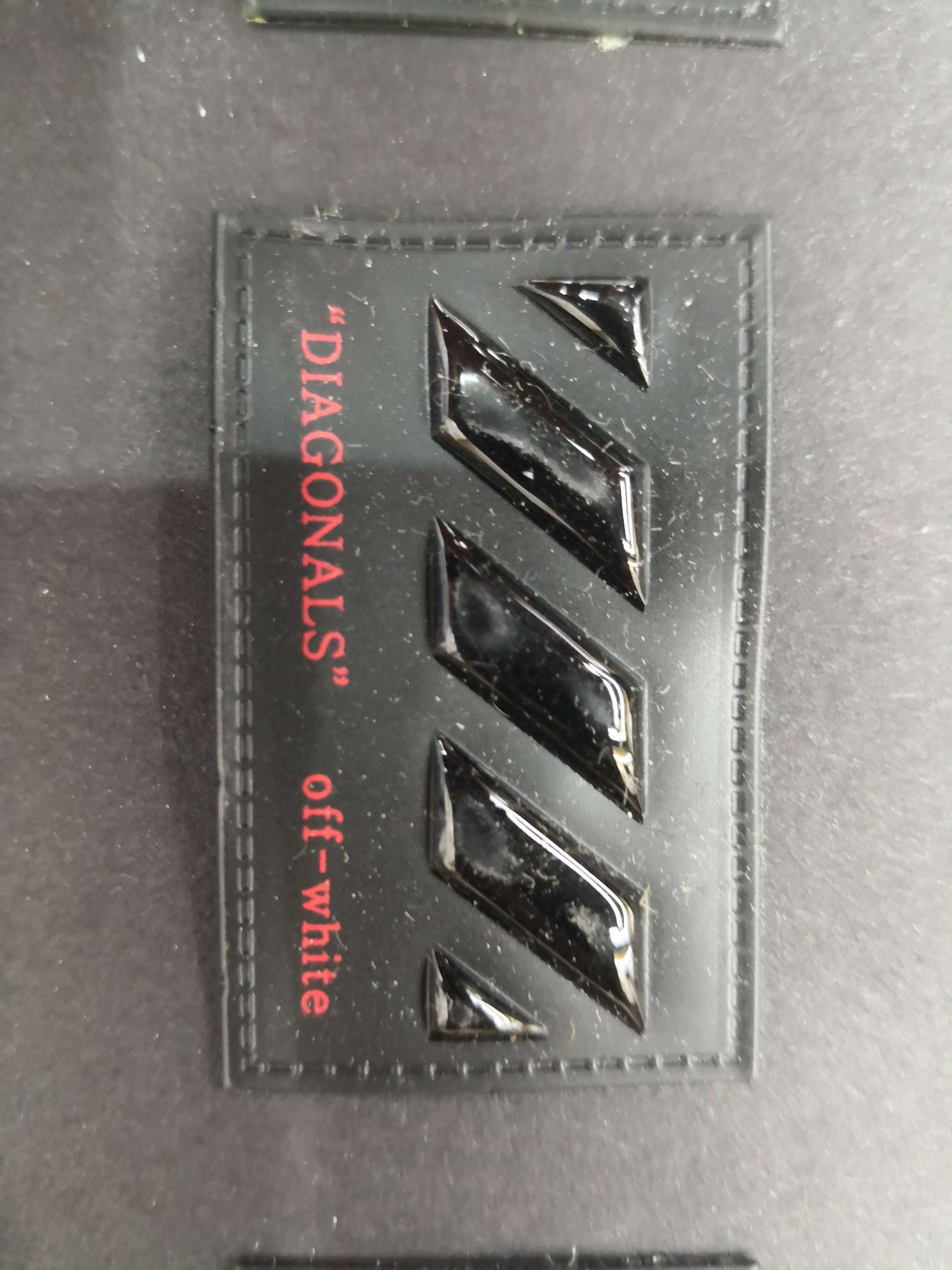 高频皮标 斜纹黑