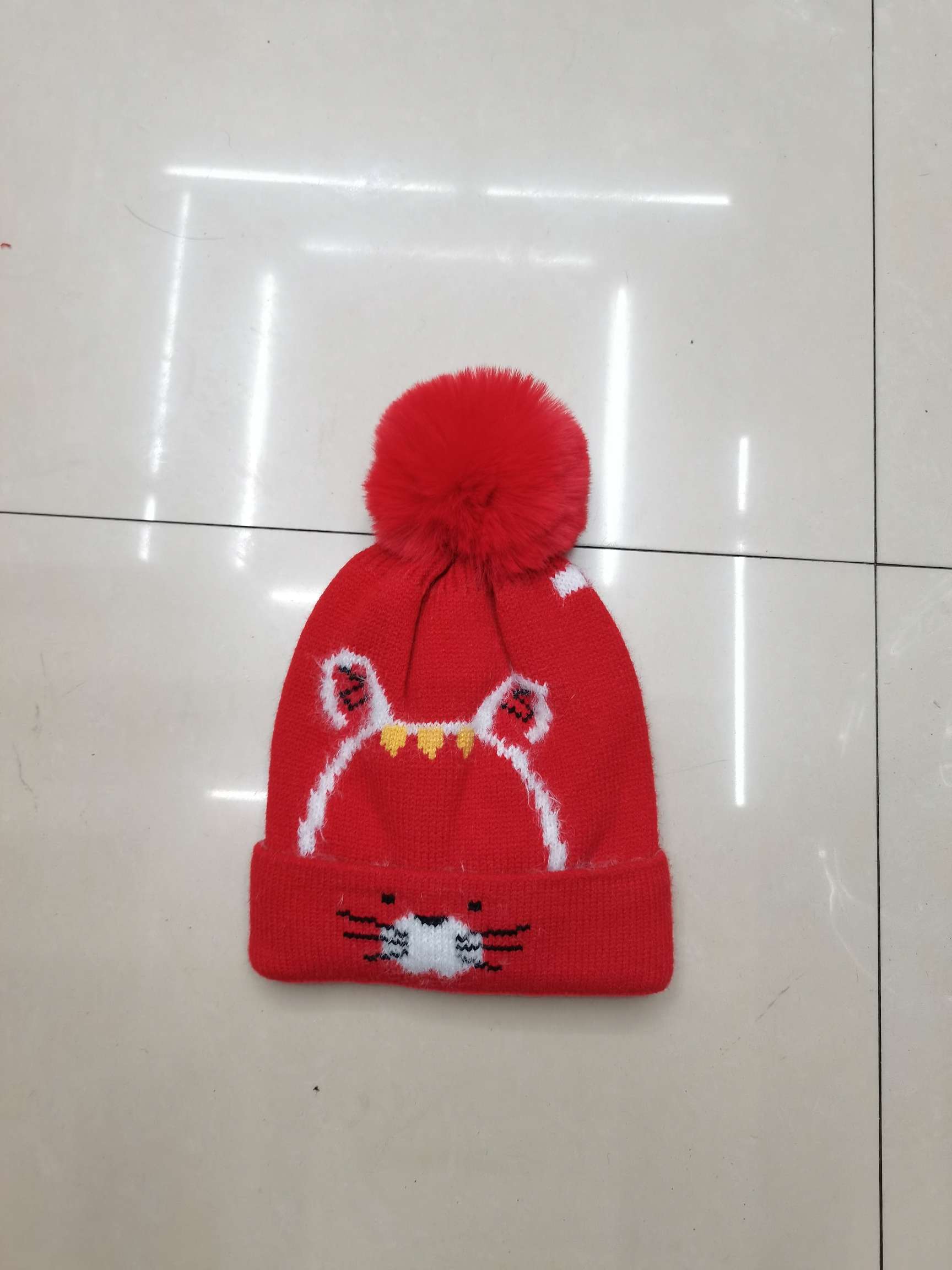 Knitted tiger hat thumbnail