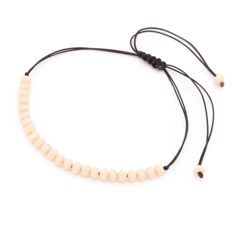 欧美时尚百搭手饰 韩版手工编织绳水晶手链女生简约手串饰品批发116详情图7