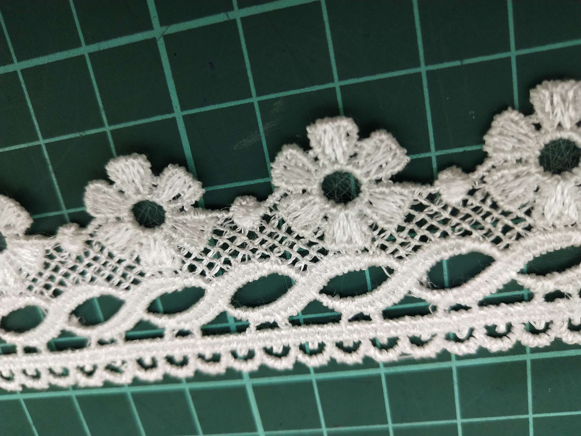 Factory direct sales of new lace barcode polyester milk filament water-soluble lace Specification image