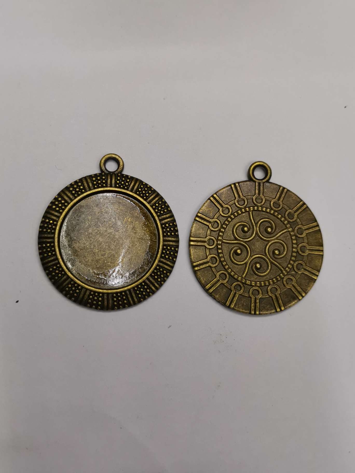 Inner 18*25 Time gem base, necklace pendant, A02