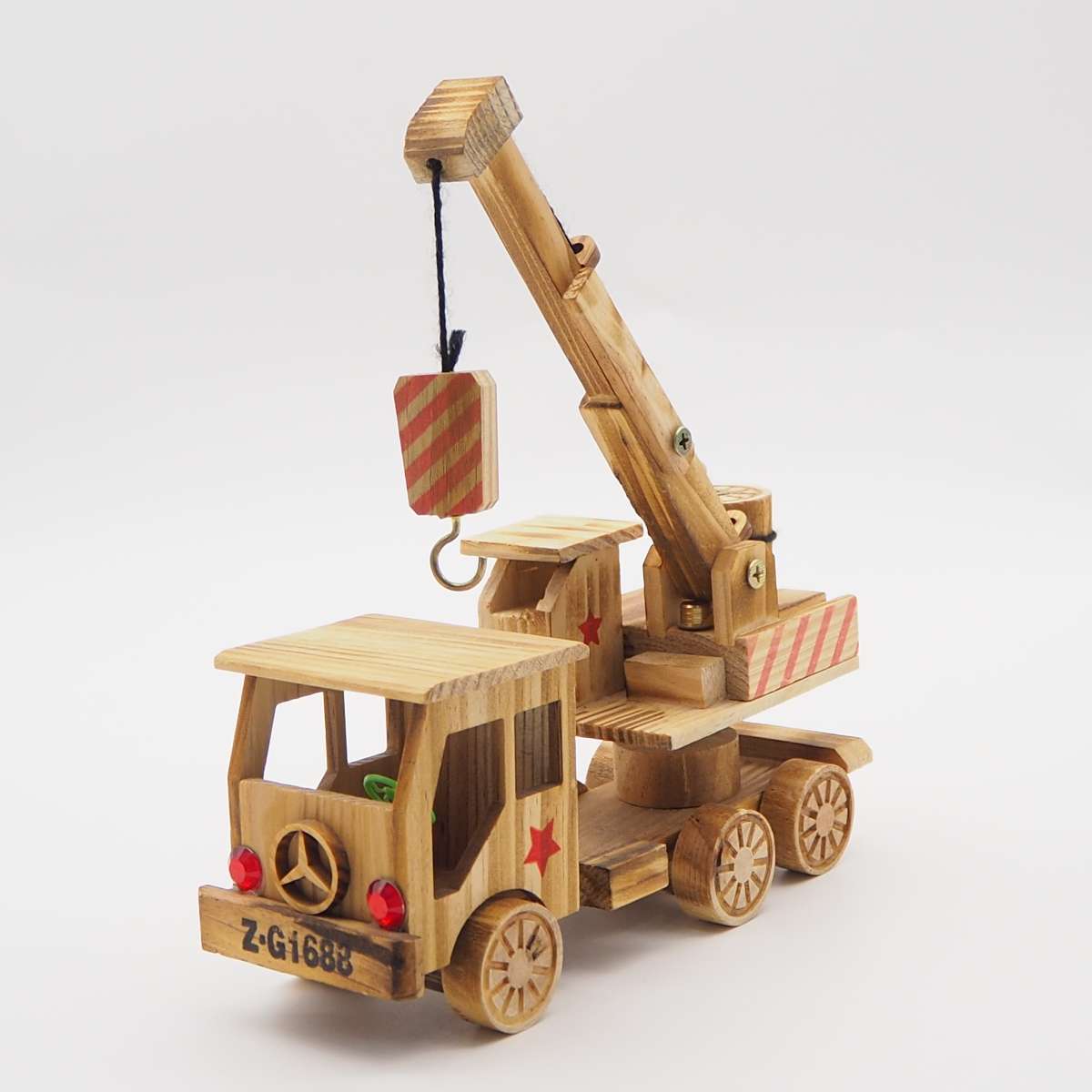 Wooden craft toy crane undefined