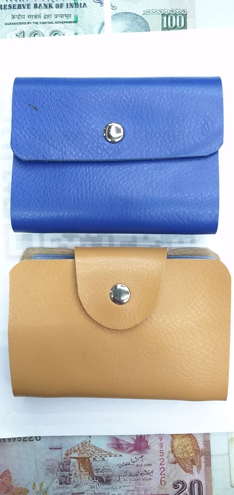 真皮卡包，大翻盖卡包，带扣卡包图