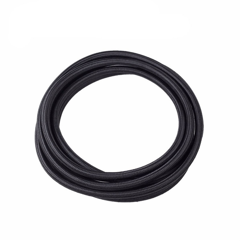 Automotive modification oil cooler pipe AN4/6/8/10/12 nylon black braided high-temperature and high-pressure oil cooler oil pipe