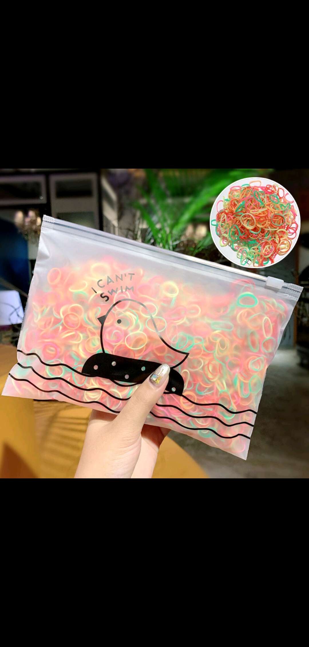 Korean version of children's hair tying rubber bands, disposable hair bands for girls and babies, fresh and clean hair bands, hair loops details Picture
