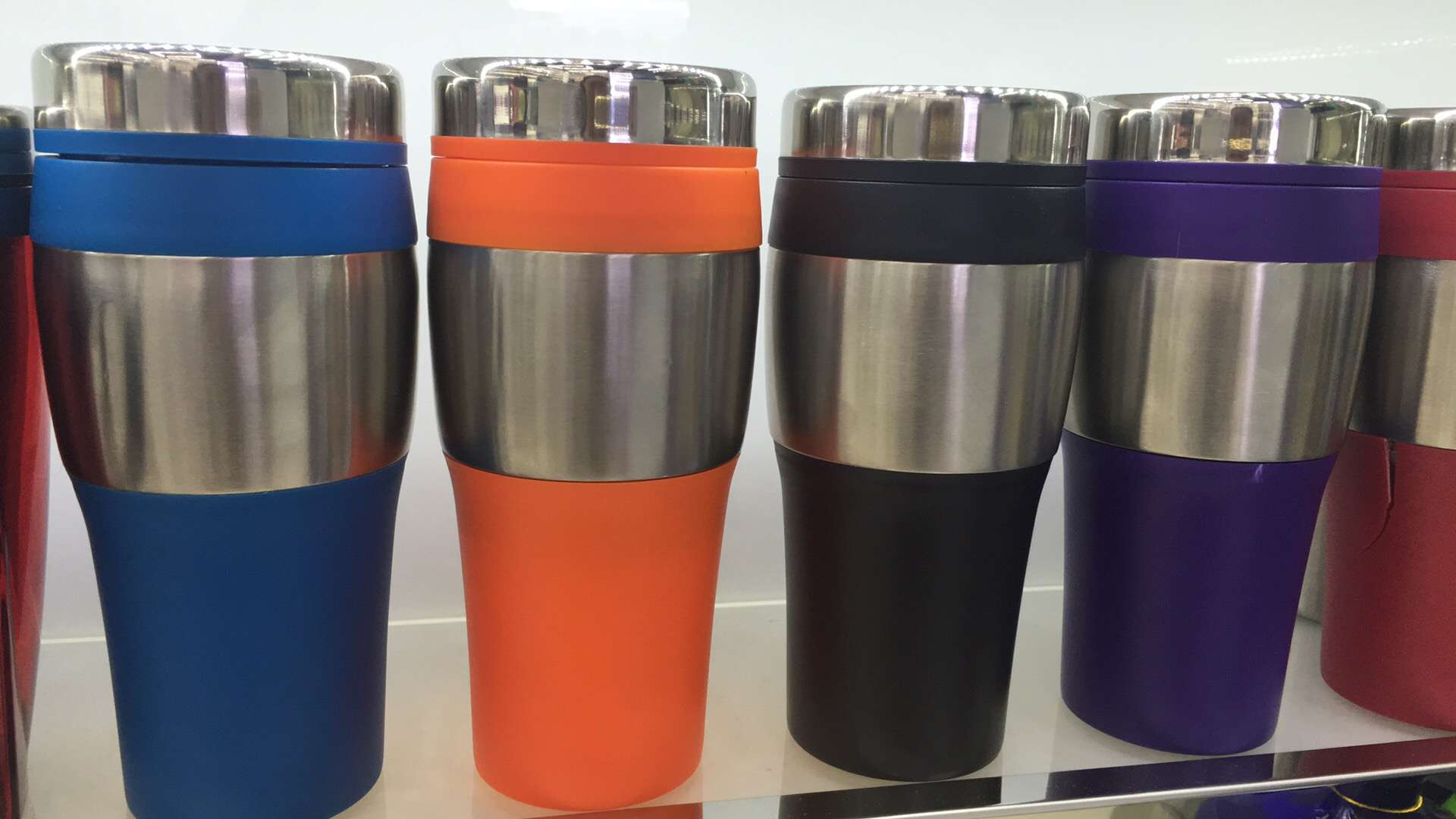 Car cup new material inside plastic outside steel car cup car cup 450ml