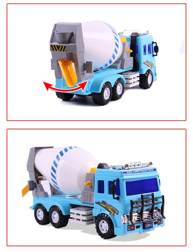 力利工程车系列玩具混泥土惯性搅拌车儿童水泥罐车玩具32821详情图3