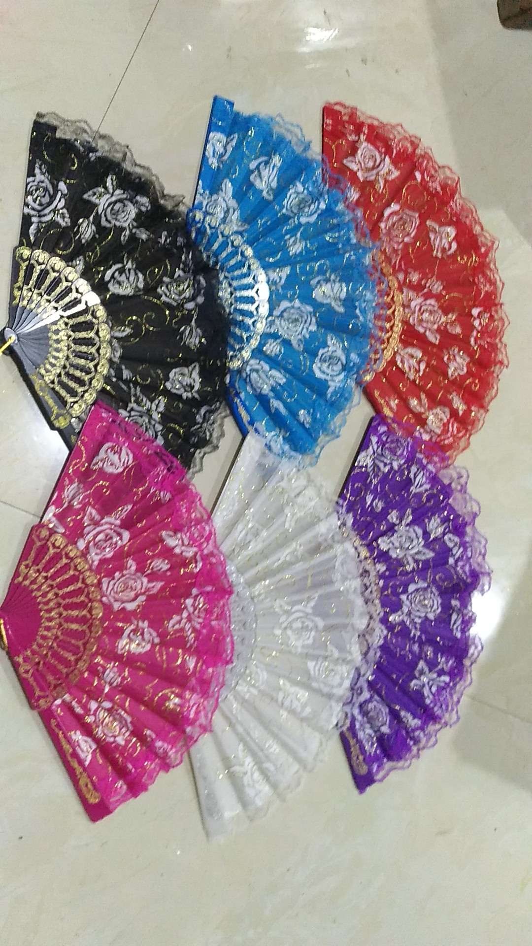 玫瑰花扇