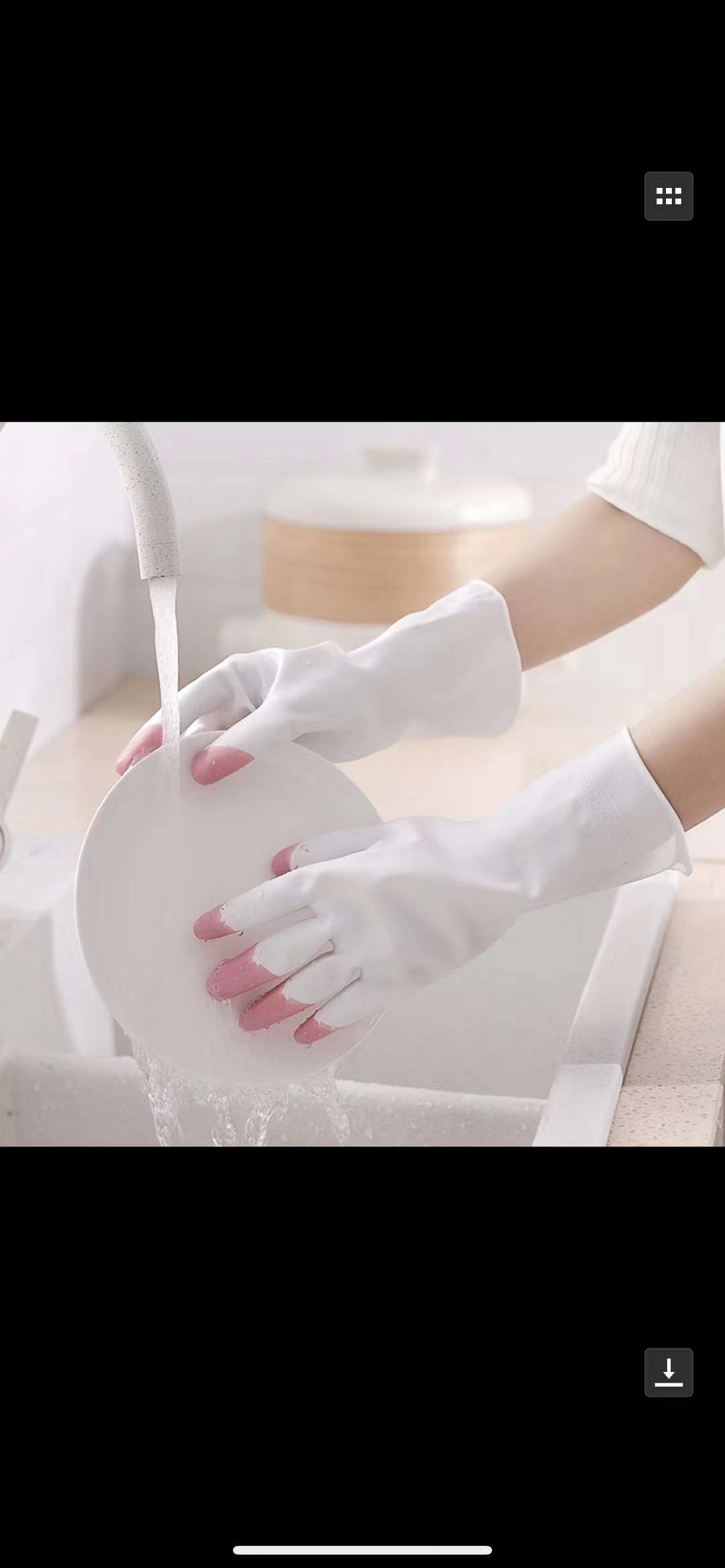 PVC gloves reinforce fingers Specification image