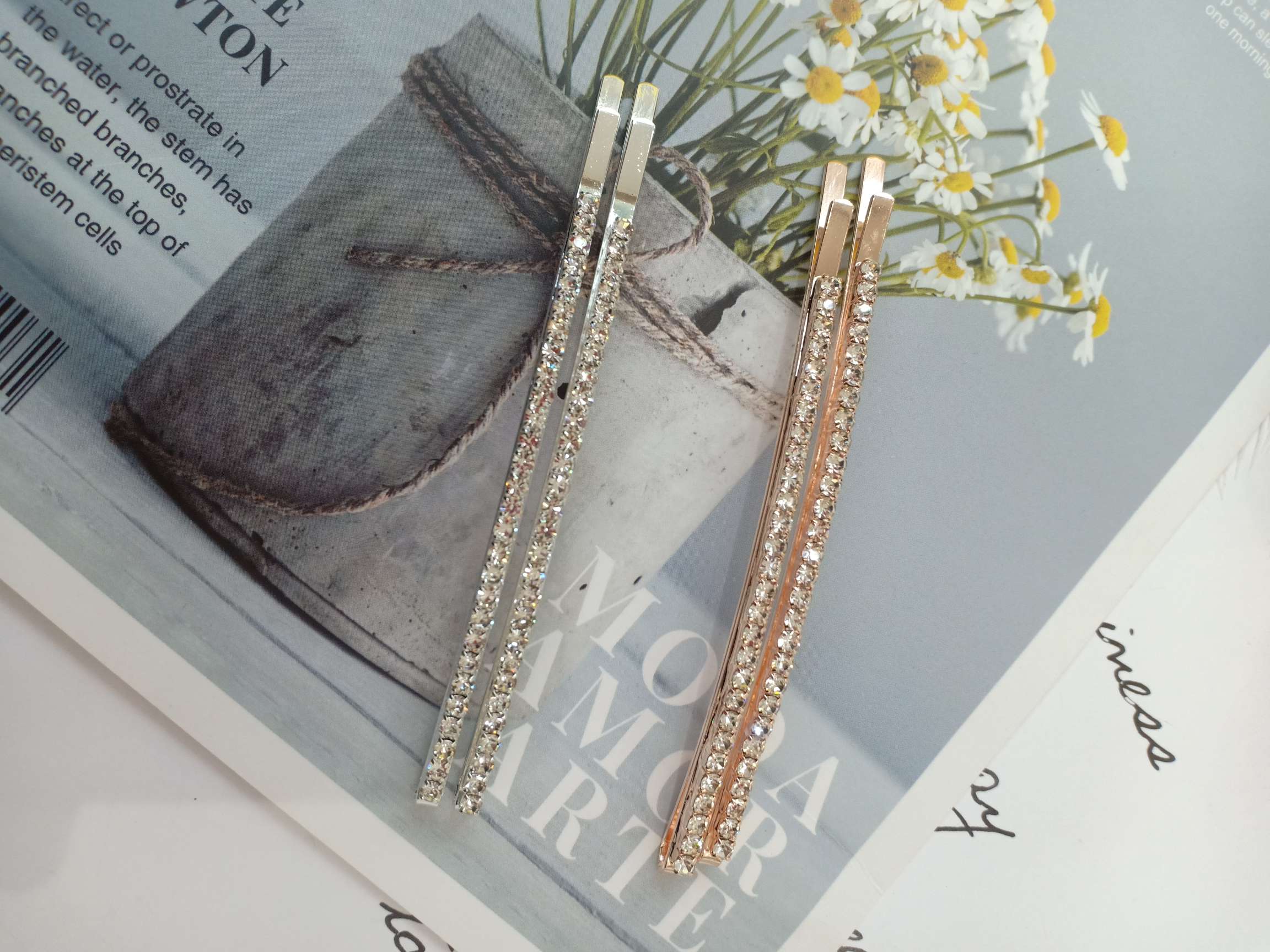 Elegant woman wearing the hair clip in a professional setting