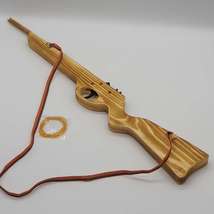 厂家直销 木制玩具枪 木质枪 橡皮筋木枪 打皮圈连发枪批发
