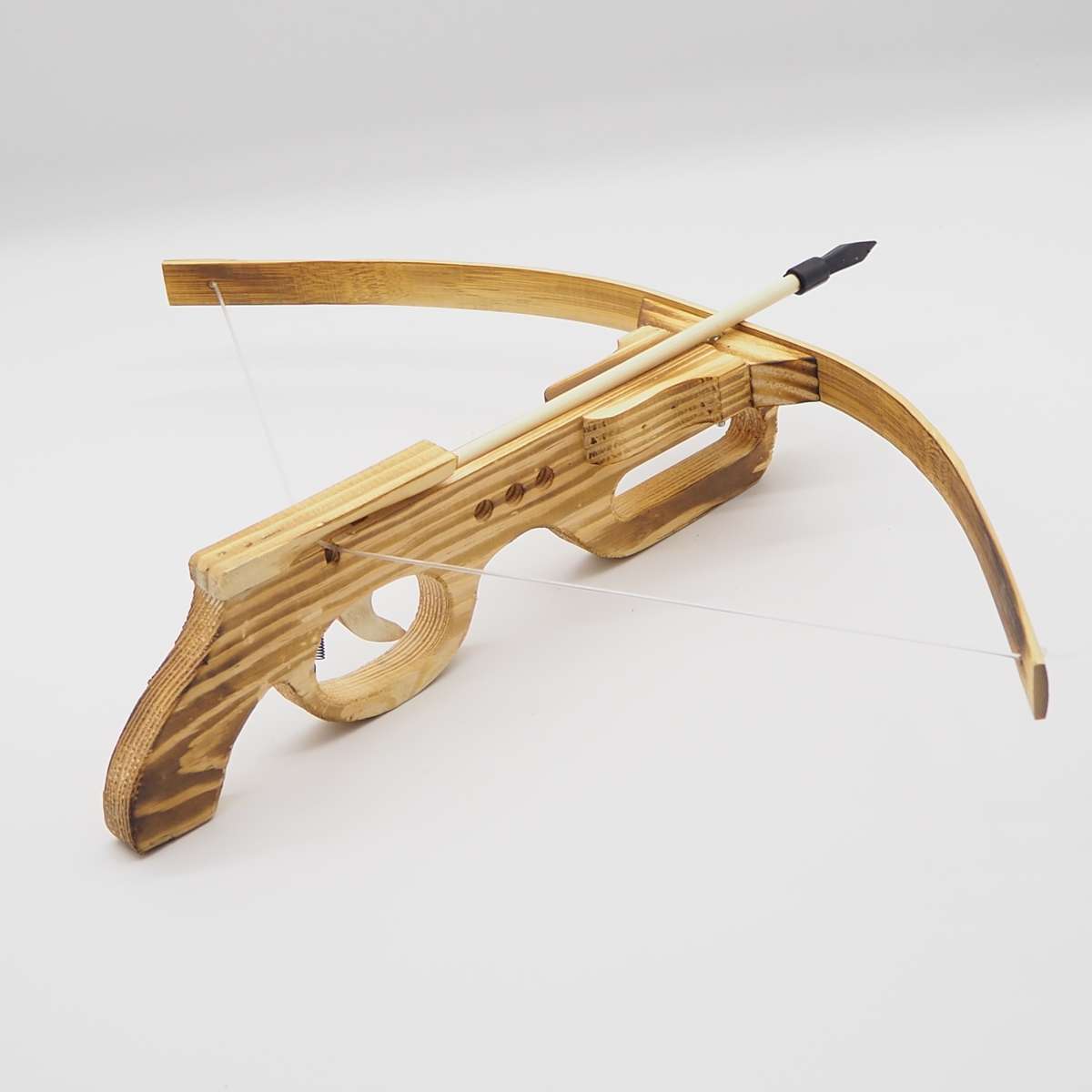 Factory direct sales of children's hand wooden guns, crossbows, pine wood crossbows, crossbows, crossbows, crossbow models, non-destructive Specification image