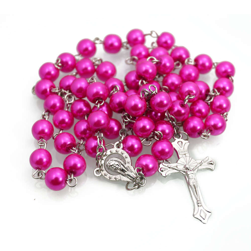Rosary Beads Cross Necklace, wholesale of cross jewelry undefined