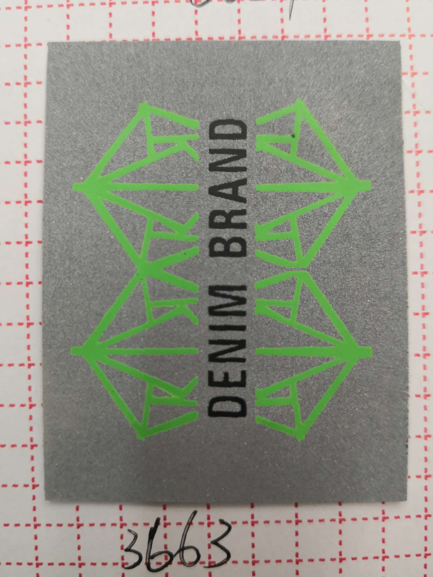 反光印刷标 DENIM