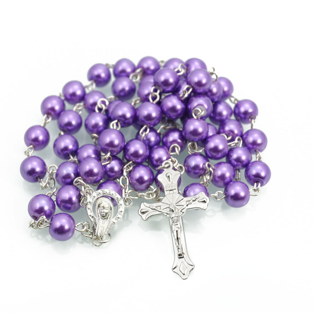 Rosary Beads Cross Necklace, wholesale of cross jewelry undefined