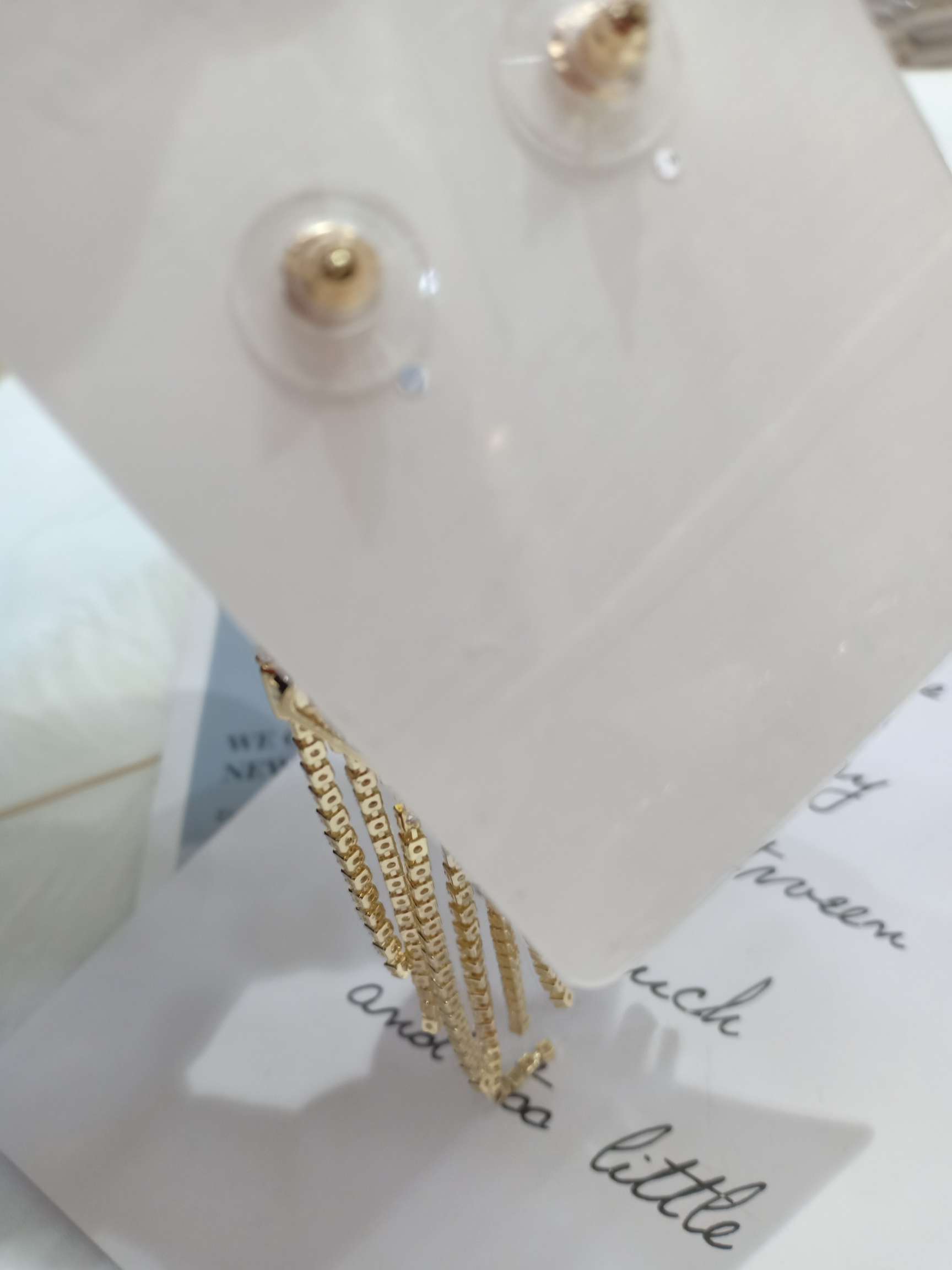 2020年新款潮耳环女欧美设计感水钻耳环耳坠女气质长款流苏耳环细节图