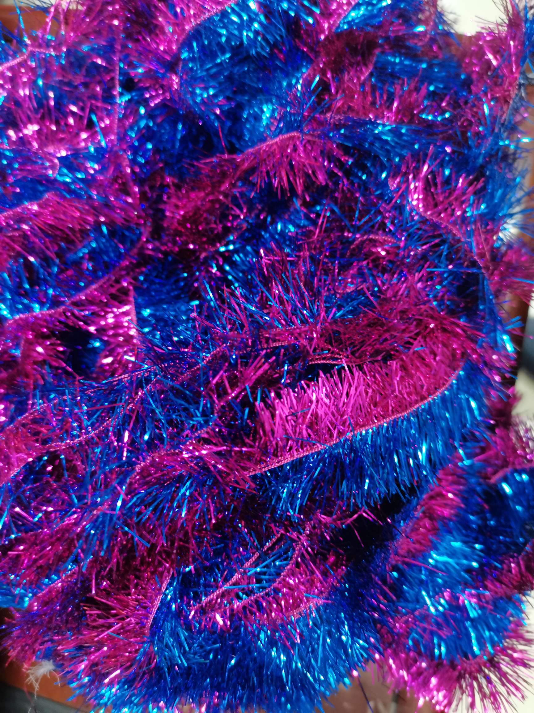 Colorful golden threads