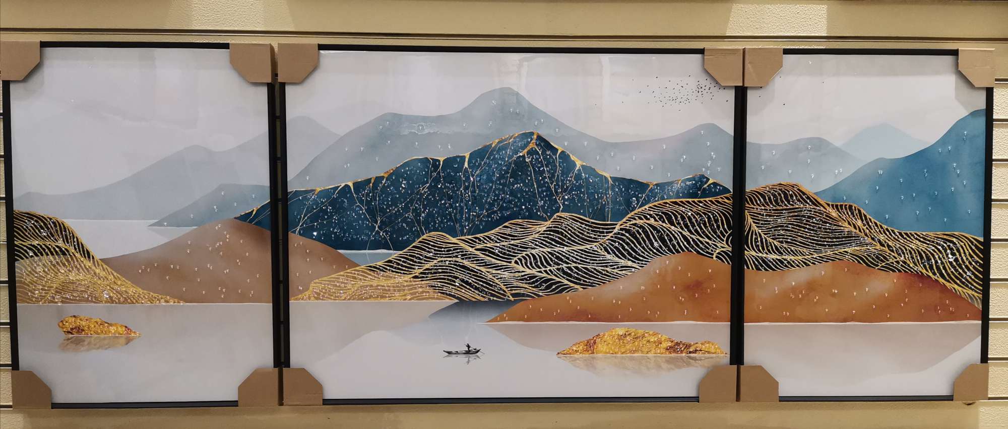 Crystal drilling crystal shell crystal painting foam frame living room dining room decorative painting thumbnail