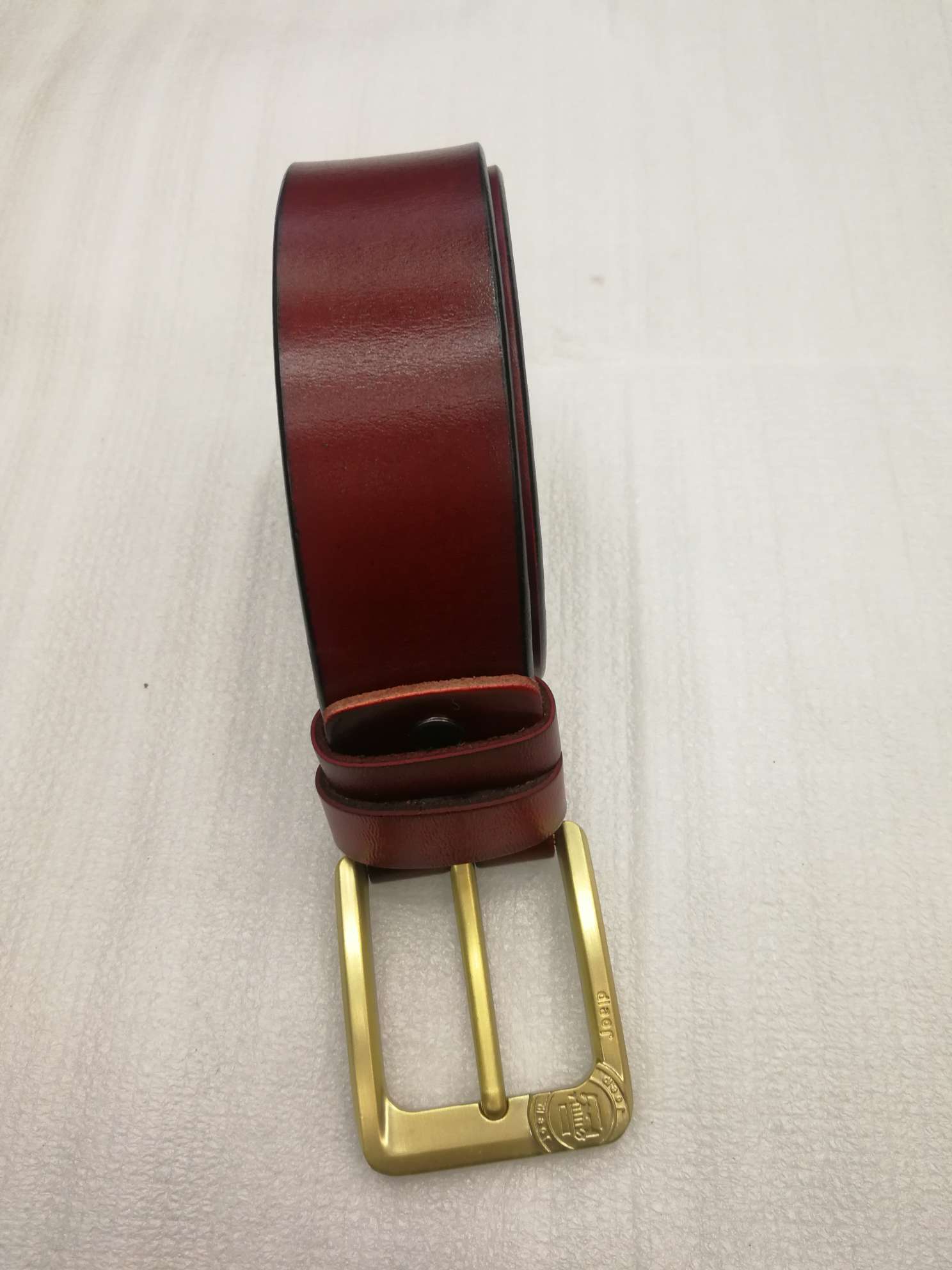 义乌好皮带AB0092韩版潮流牛皮针扣休闲时尚男士腰带厂家直销供应内销外贸详情图3