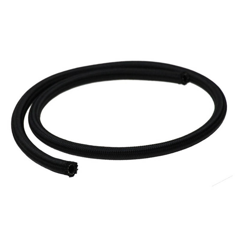 Automotive oil cooler pipe AN4/6/8/10/12 nylon black braided high-temperature and high-pressure oil cooler oil pipe