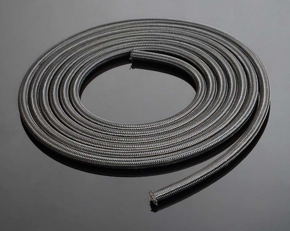 Nylon braided oil cooler tube modified car oil cooler oil pipe black nylon wire braided oil pipe