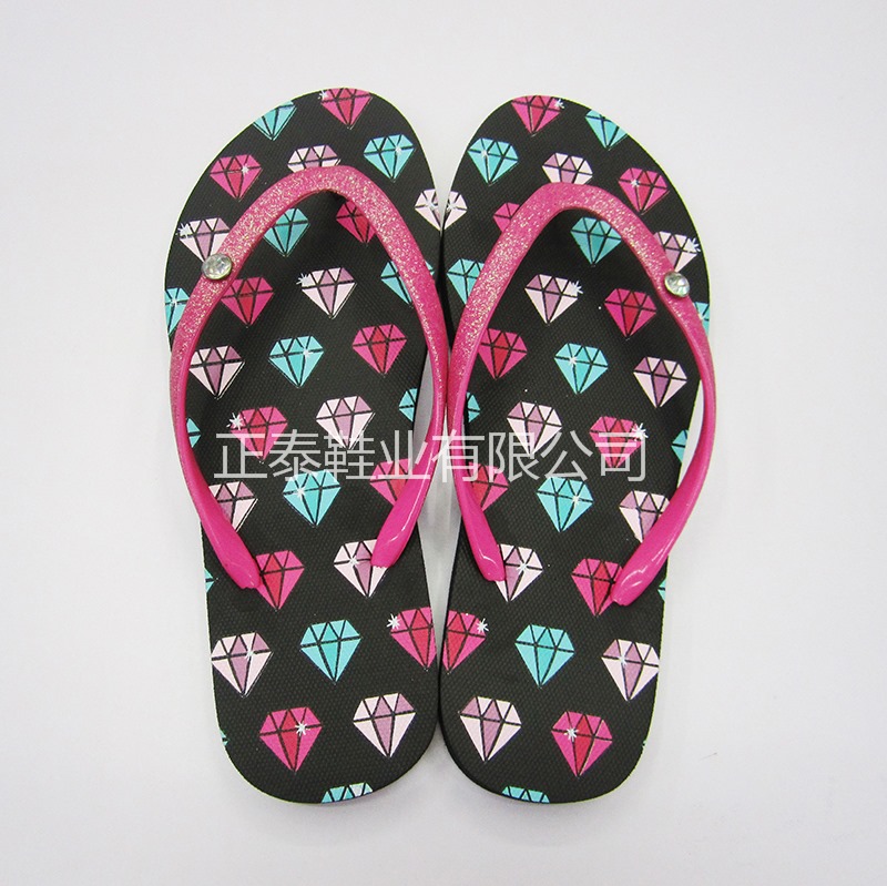Ladies' diamond beach flip-flops