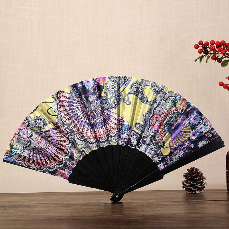 珍珠平板扇舞蹈扇咏春扇网红扇子古风汉服扇子详情图2