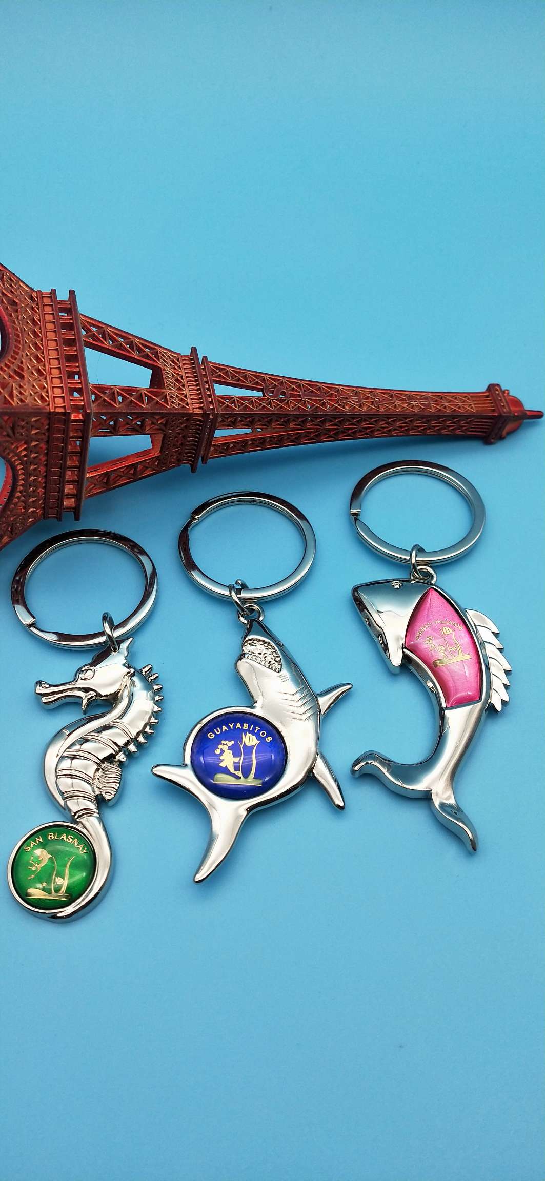 Marine fish keychain