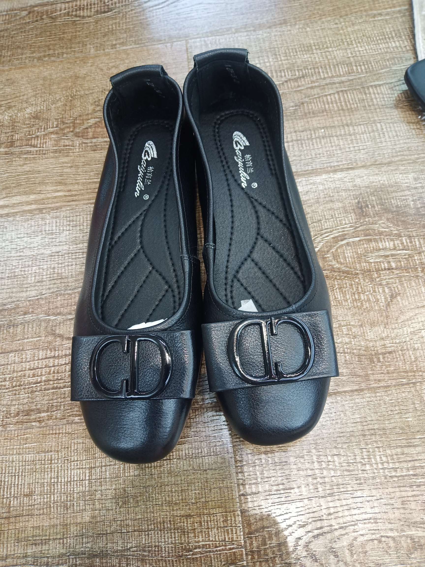 New British style soft leather women's shoes spring and autumn fashion fastener short with versatile women's single shoes thumbnail