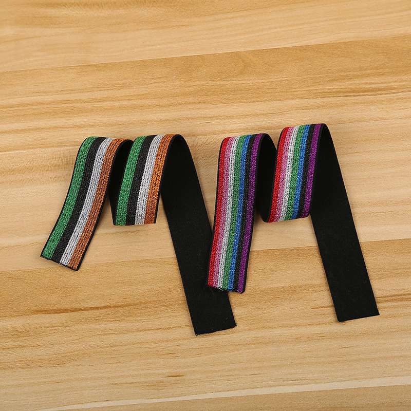 Colorful Filigree Elastic Band On Black Background Application Scenario