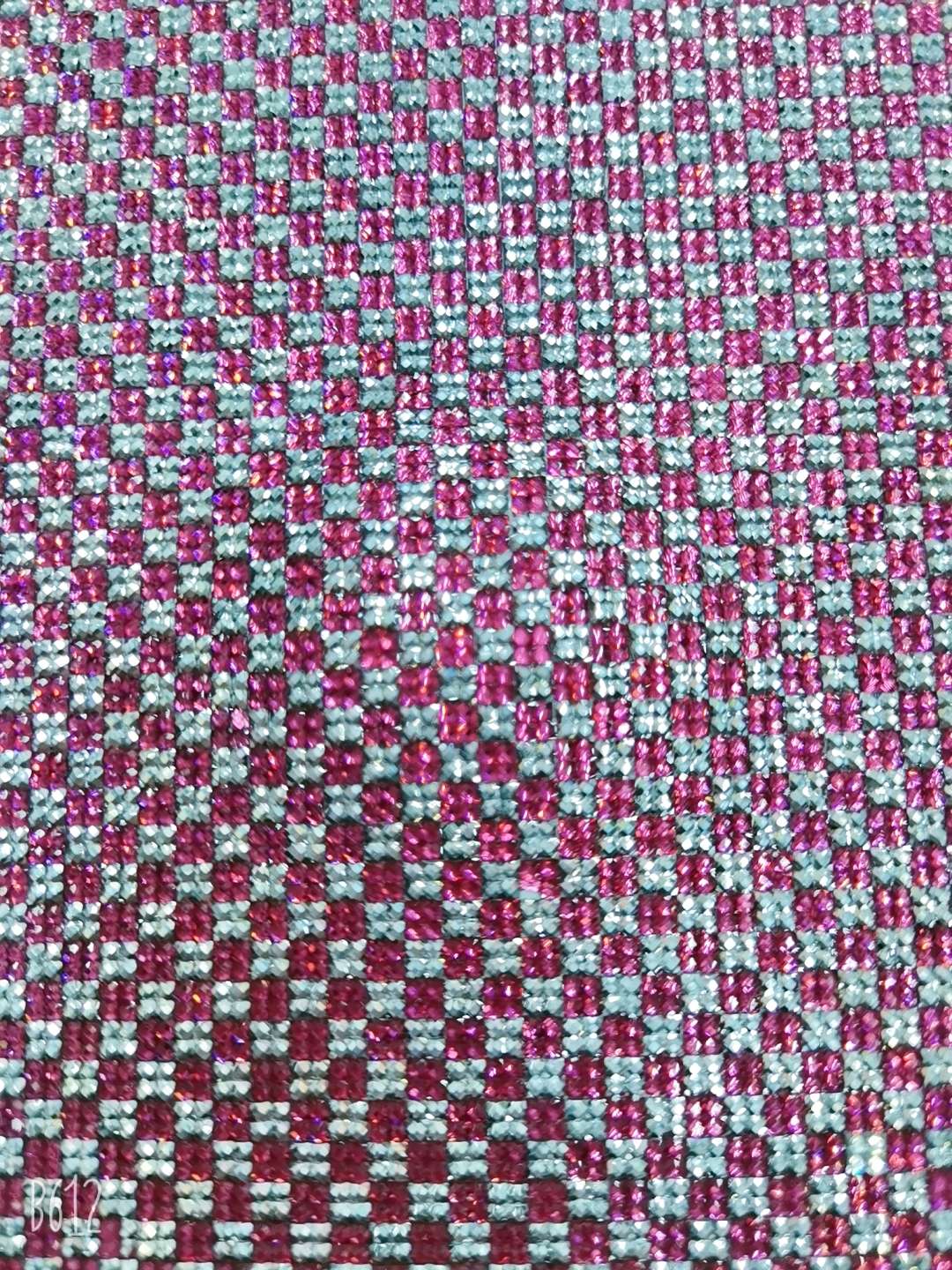 Row diamond silver and plum red thumbnail