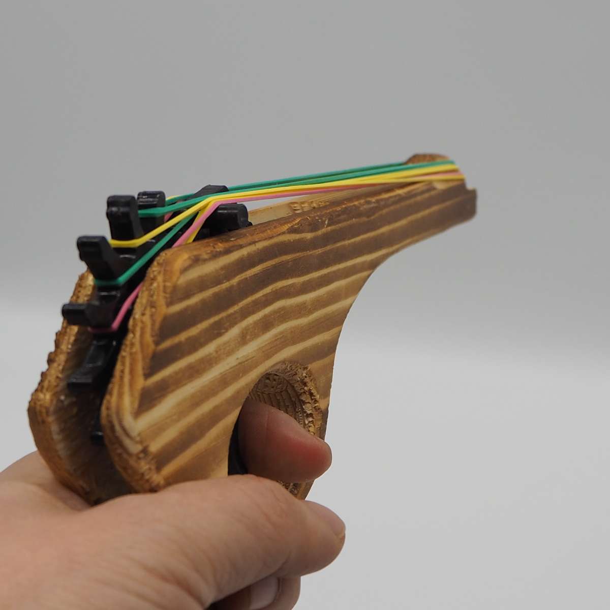 Factory direct sales of rubber band wooden guns, wooden toys, rubber ring hand wooden guns, new No. 3 rubber band gun Item Picture